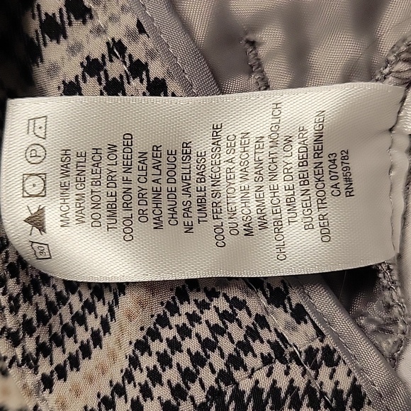 Adrianna Papell Plaid Taupe Dress Pants - Picture 8 of 8